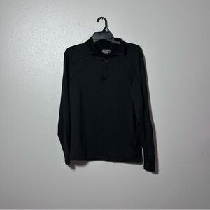 Magellan Men Half Zip Black Sweatshirt Sweater Size Small